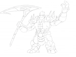 maug - rock-earth elemental 3D Print Model
