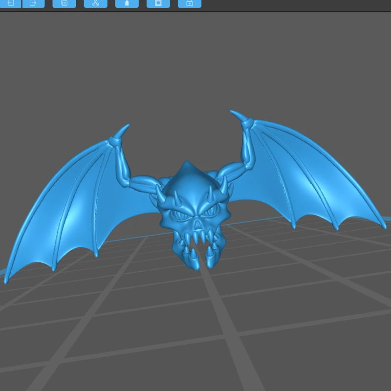 vargouille - skuldrak the flying head 3D Print Model .c4d .max .obj .3ds .fbx .stl .blend