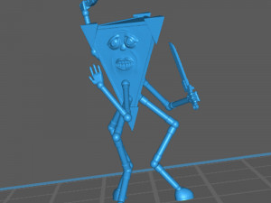 modron - tridrone - geometric warrior 3D Print Model