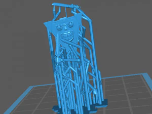 modron - tridrone - geometric warrior 3D Print Model