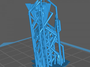 modron - tridrone - geometric warrior 3D 打印模型
