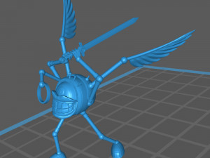 modron - monodrone - geometric warrior 3D प्रिंट मॉडल