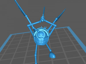 modron - monodrone - geometric warrior Modelo de Impressão 3D