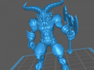 beastman - goat-man - warrior of chaos 3D Print Model