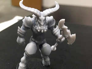 beastman - goat-man - warrior of chaos 3D Baskı Modeli