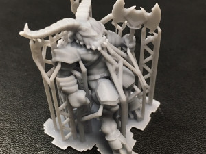 beastman - goat-man - warrior of chaos 3D Baskı Modeli