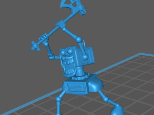 modron - duodrone - geometric warrior 3Dプリントモデル