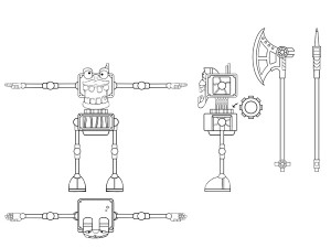 modron - duodrone - geometric warrior 3D Print Model