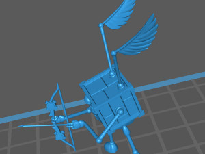 modron - quadrone - geometric warrior 3D Принт Модель