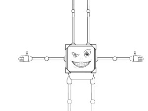 modron - quadrone - geometric warrior 3D Принт Модель