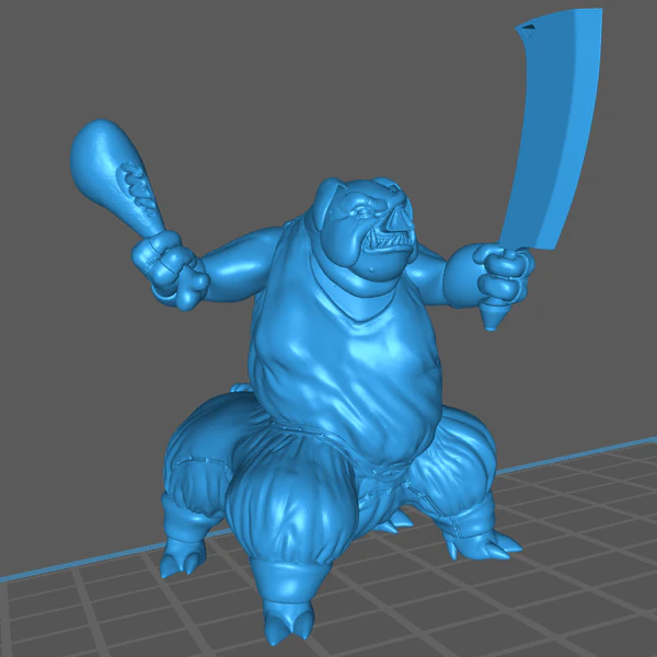 pig-man - pig-centaur - pig-butcher 3D Print Model .c4d .max .obj .3ds .fbx .stl .blend 