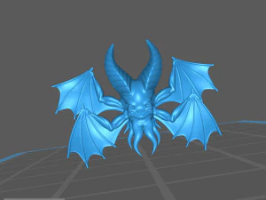 vargouille - u&ccedil;an kafa tetrax 3D Baskı Modeli