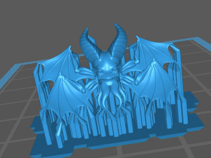 vargouille - tetrax the flying head 3D Print Model