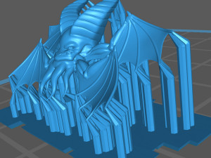 vargouille - tetrax the flying head 3D Print Model