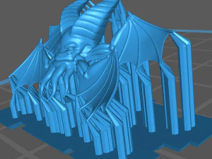 vargouille - tetrax the flying head 3D Print Model