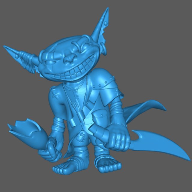 booger the goblin rogue 3D-Druckmodell .c4d .max .obj .3ds .fbx .stl .blend 
