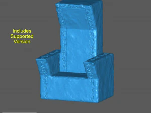 stone throne 3D Print Model