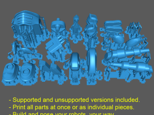 Heavy Combat Robot 3D Принт Модель