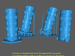 Battletech Buildings - set 1 3D 打印模型