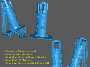 Battletech Buildings - set 1 3D 打印模型