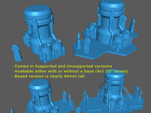 Battletech Buildings - set 1 3D 打印模型