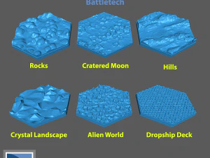 Battletech Buildings and Bases - pack 2 3D Print Model