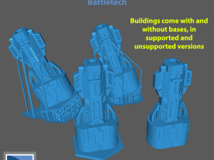 Battletech Buildings and Bases - pack 2 Modelo de Impressão 3D