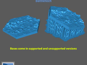 Battletech Buildings and Bases - pack 2 3D Print Model