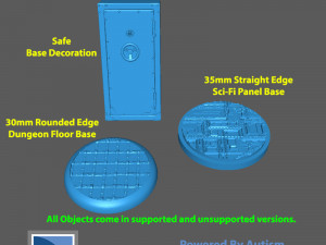 MCP - Batman Miniature Game Bases and Safe 3D Print Model