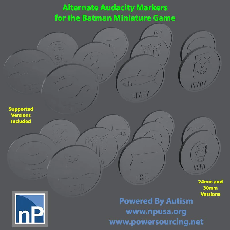 Activation - Audacity Marker Set 01 3D Print Model .c4d .max .obj .3ds .fbx .stl .blend