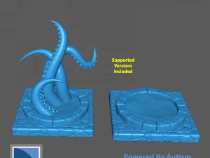 Tent&aacute;culos de la piscina de la mazmorra Modelo de impresión 3D
