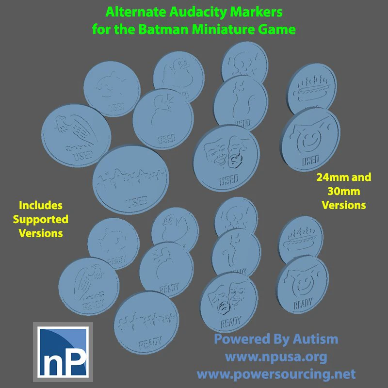 Activation - Audacity Marker Set 02 3D Print Model .c4d .max .obj .3ds .fbx .stl .blend 