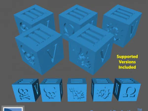 Pacote de variantes de dados D6 1 Modelo de Impressão 3D