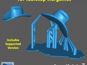 Modern Marvels - Cowboy Hat Model Cetak 3D