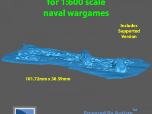 1-600 scale Tropical Island 02 3D प्रिंट मॉडल