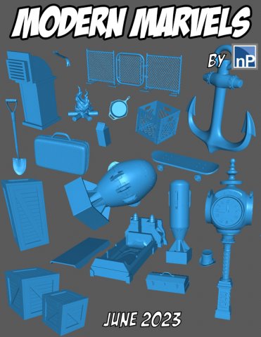 Modern Marvels - June 2023 Patreon Release 3Dプリントモデル .c4d .max .obj .3ds .fbx .stl .blend 