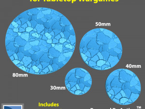 Bases for Wargames - Broken Concrete 3D प्रिंट मॉडल