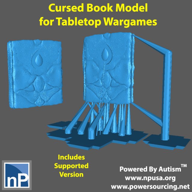 Modern Marvels - Cursed Book 3D Druckmodell .c4d .max .obj .3ds .fbx .stl .blend