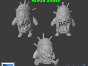 Cute Monsters Ankle Biters 3D प्रिंट मॉडल