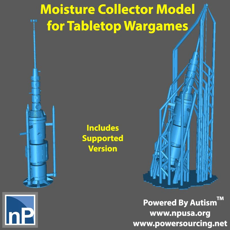 Modern Marvels - Moisture Collector 3D Print Model .c4d .max .obj .3ds .fbx .stl .blend 