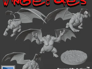 Scimmie alate Modello di stampa 3D