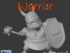 Fantasy Duck-Man Warrior 3D Print Model