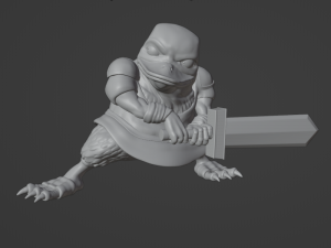 Fantasy Duck-Men Warriors 3D 프린트 모델