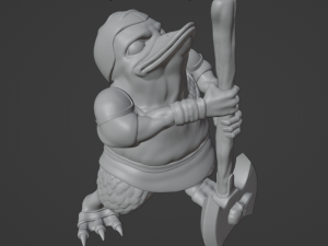 Fantasy Duck-Men Warriors 3D 프린트 모델