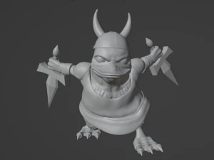 Fantasy Duck-Men Warriors 3D Print Model