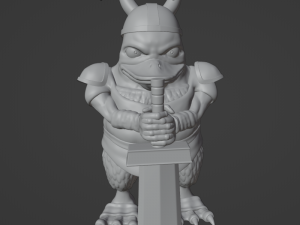 Fantasy Duck-Men Warriors 3D 프린트 모델