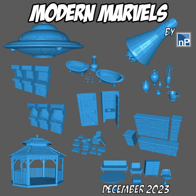 Modern Marvels - December 2023 Full Release 3Dプリントモデル .c4d .max .obj .3ds .fbx .stl .blend 
