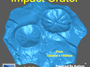 आधुनिक चमत्कार - टेबलटॉप वॉरगेम्स के लिए छोटा क्रेटर 3D प्रिंट मॉडल