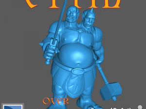 Ettin &ndash; Dwugłowy Ogr Model do druku 3D