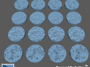 25mm Line-of-Sight Bases Modelo de Impressão 3D